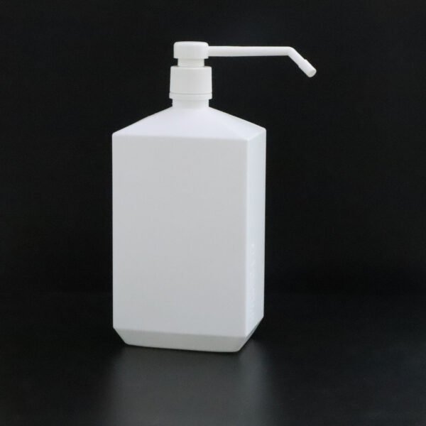 500ml white hand sanitizer square bottle disinfection bottle new long rod press spray bottle HDPE plastic square bottle - Image 2