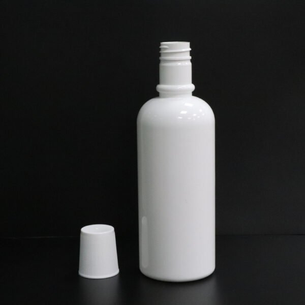 Large-caliber 500ml porcelain white oral care bottle cylindrical trumpet cover mouthwash bottle 28/415 can be customized - Image 5
