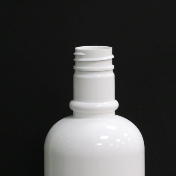 Large-caliber 500ml porcelain white oral care bottle cylindrical trumpet cover mouthwash bottle 28/415 can be customized - Image 4