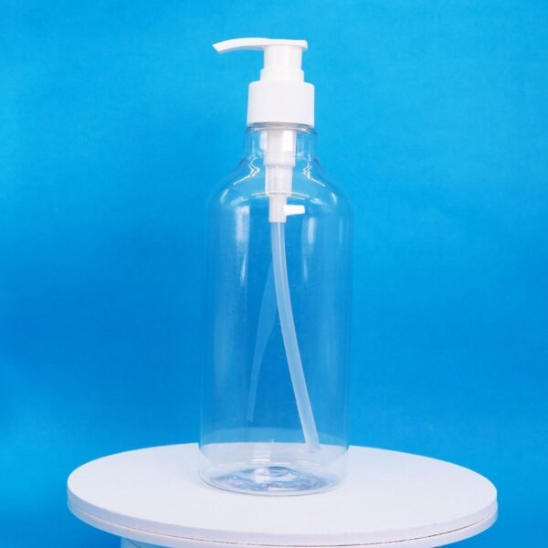 500ml novel shampoo and shower gel bottle toiletries packaging material push-type lotion bottle short fat round shoulder bottle - Image 4