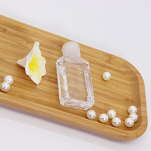 60ml hand sanitizer gel transparent disinfectant gel bottle flip cap small flat bottle edge bottle - Image 5