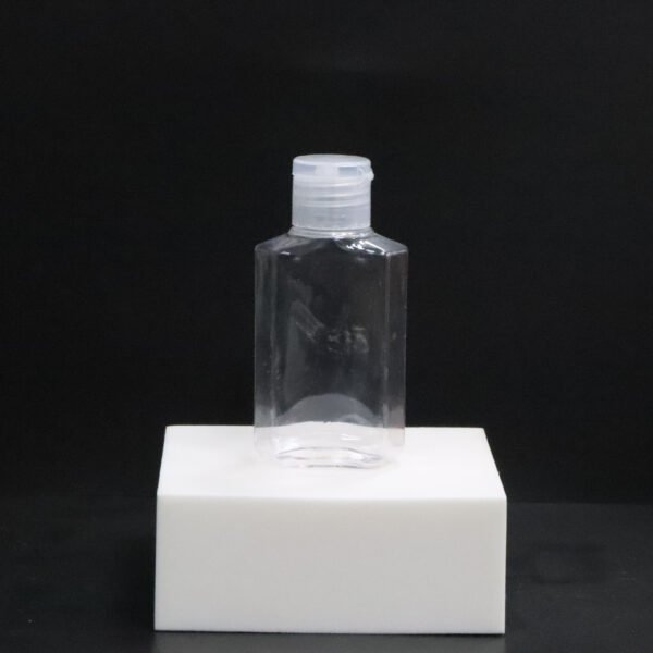 60ml hand sanitizer gel transparent disinfectant gel bottle flip cap small flat bottle edge bottle - Image 3